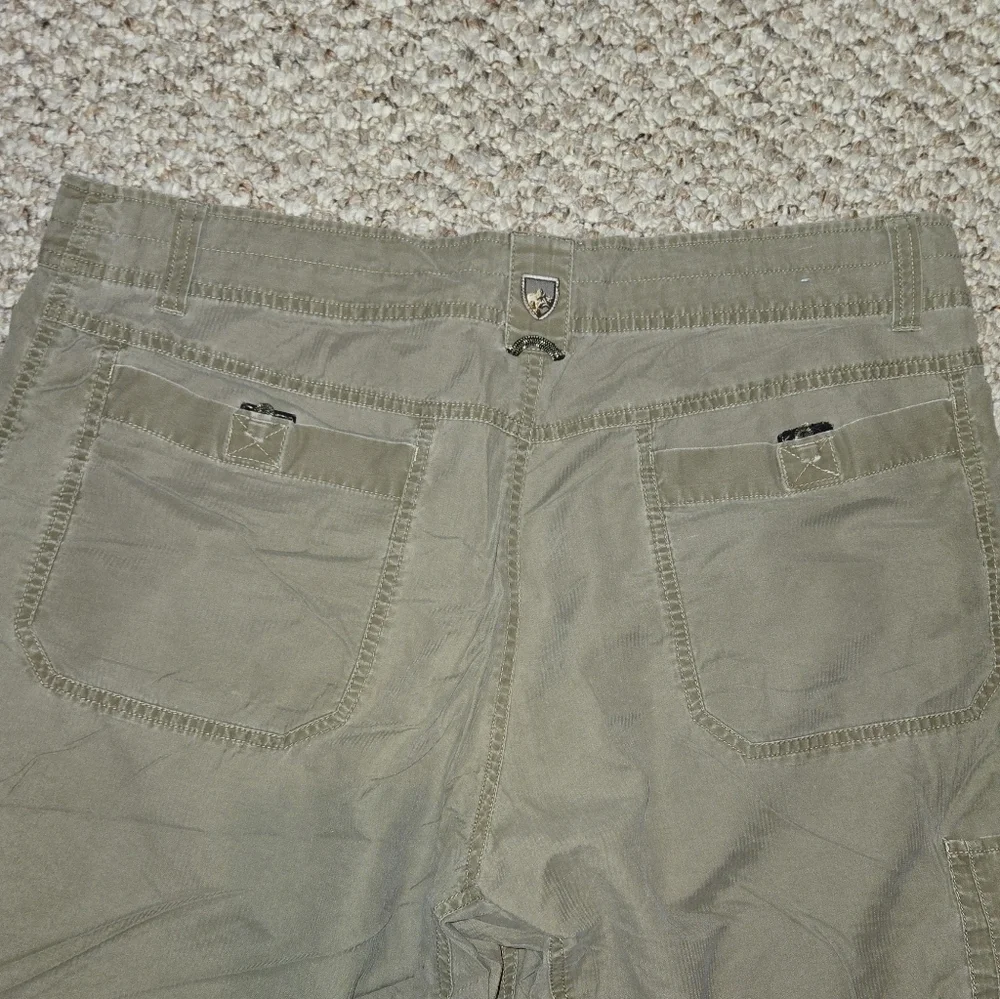 Kuhl KuhlDry Crag Shorts Mens Size 36  Cotton Nylon Zip Cargo Utility